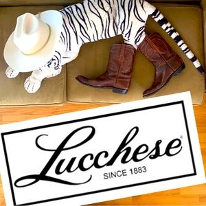 Vintage Western Cowboy Boots by Lucchese Mens Size 13